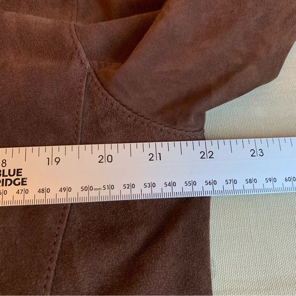 Gimo’s Suede Button Front Shacket Shirt Jacket EU 50 US 40 Mens L Leather Italy - Picture 11 of 16